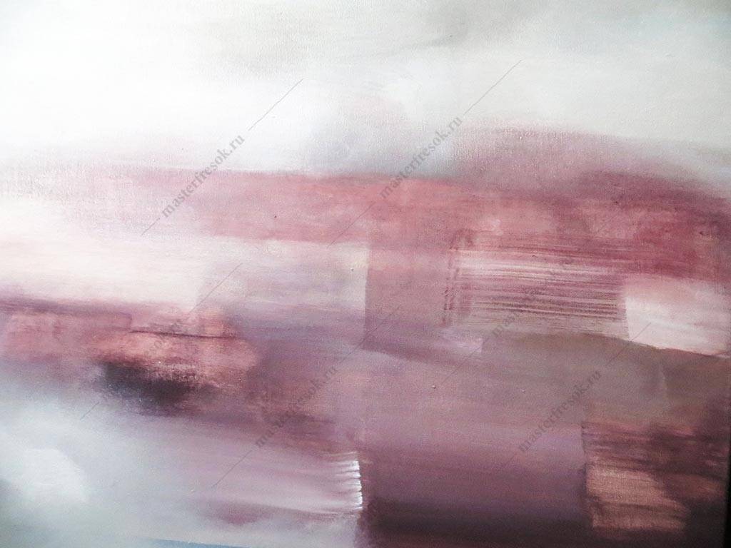 Фотообои Розовый и серый абстрактная живопись